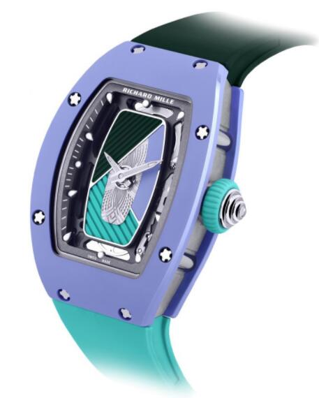 Replica Richard Mille RM 07-01 Automatic Winding Coloured ceramics watch Pastel Blue